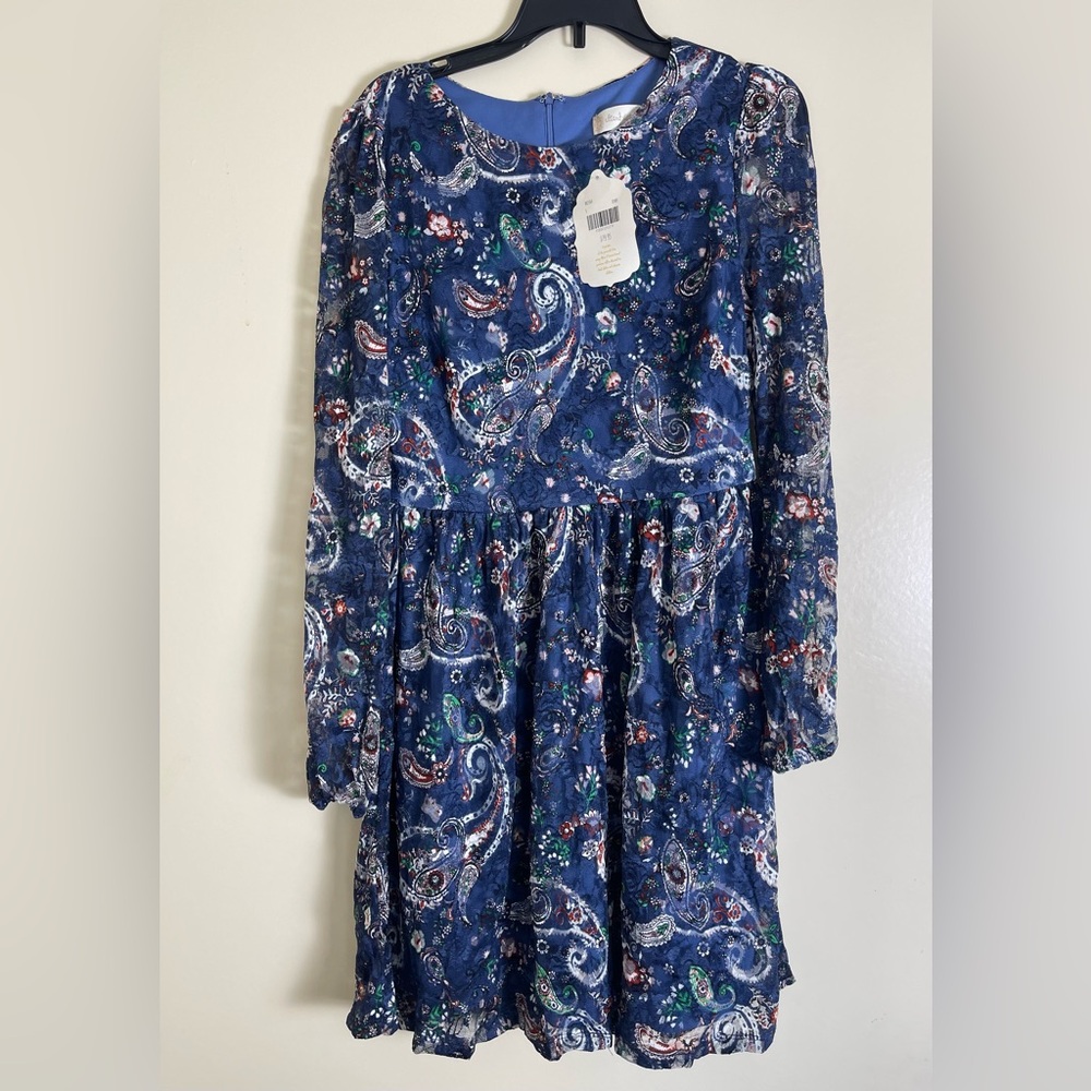 NWT Altar’d State Long Sleeve Multicolored Paisley dress